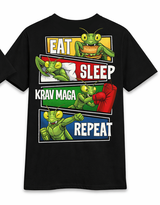 Koszulka Eat Sleep Krav Maga Modliszka ORKAN