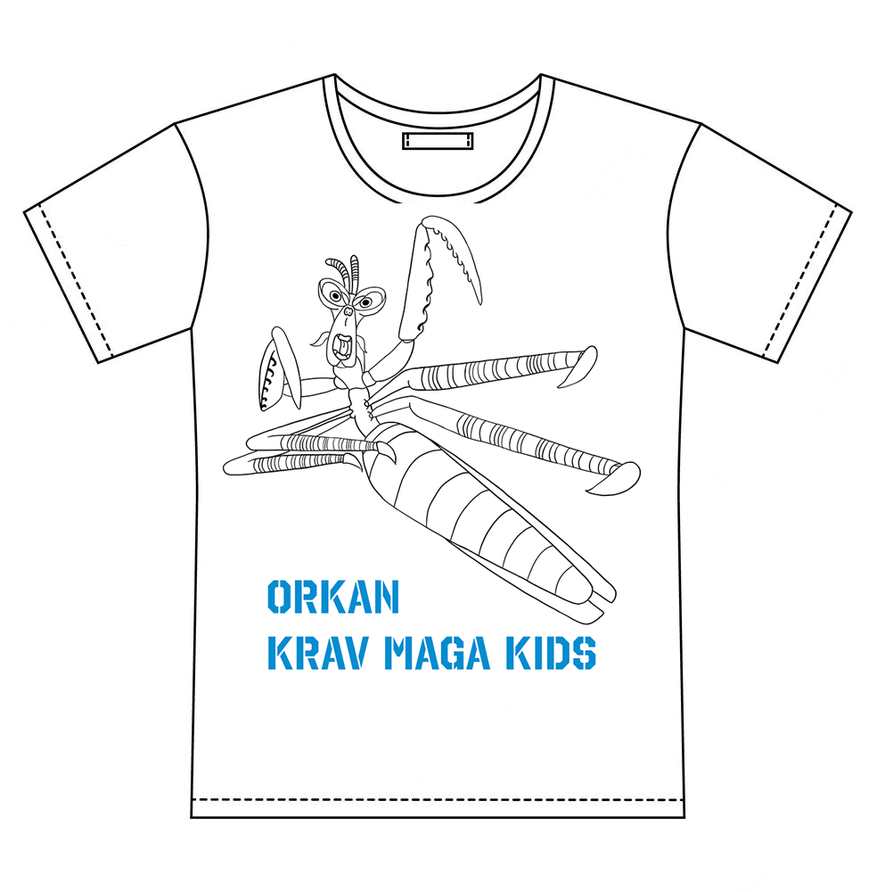Koszulka bawełniana modliszka klubu sportowego ORKAN dla dzieci