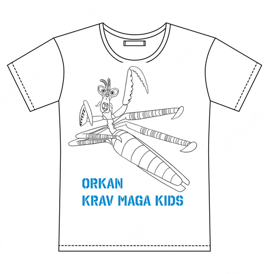 Koszulka bawełniana modliszka klubu sportowego ORKAN dla dzieci